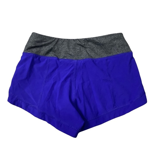 Women's Avia XS 0 2 Shorts Bike Leggings Active Purple Black Drawstring Stretch - Picture 4 of 6